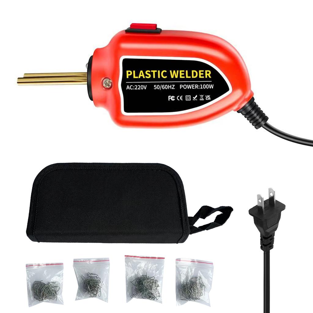 100W Plastic Welding Mini Hot Stapler Plastic Welding Plastic Welder Gun Kit for Car Bumper Repair Tools