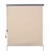 Outdoor Roller Blind 2.5 X 1.6 m with Crank Handle, Aluminium and 280g/M² Polyester, Cream
