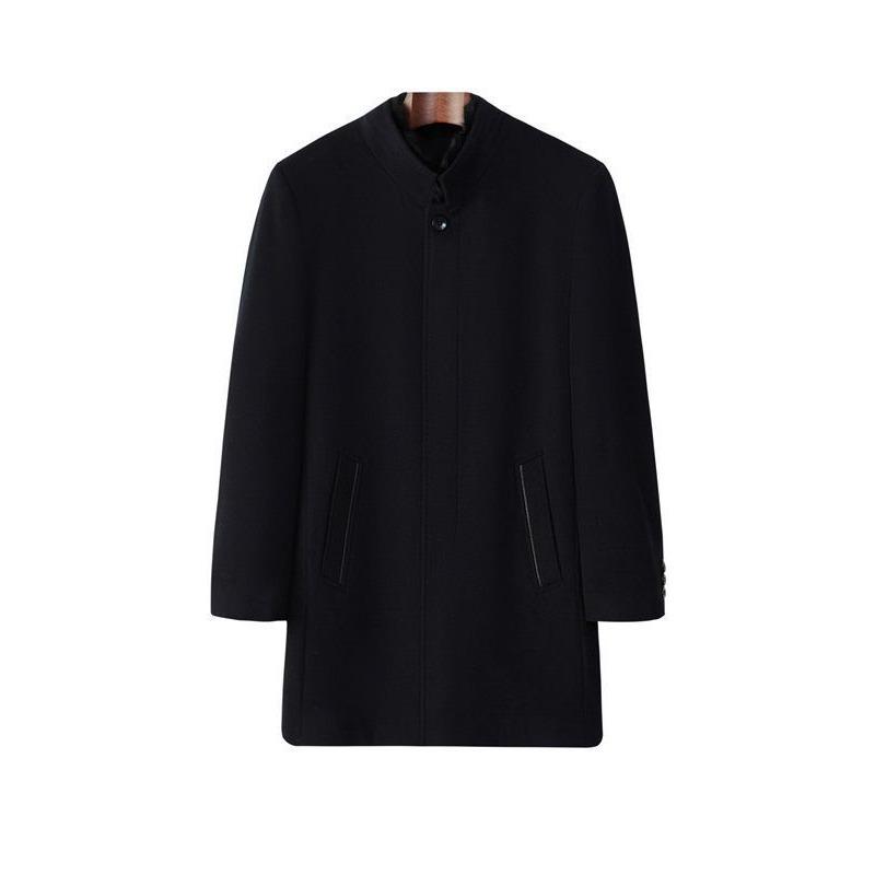 Men's new Nick coat winter mink fur collar Rex rabbit liner warm men's cashmere coat