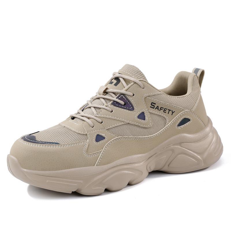Summer Labor Insurance Shoes, Lightweight Men's and Women's Anti-smashing and Anti-piercing Safety Shoes, Comfortable and Wear-resistant Steel Baotou