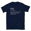 Funny Canine Family Member Dog Noun Definition Short-Sleeve Unisex T-Shirt