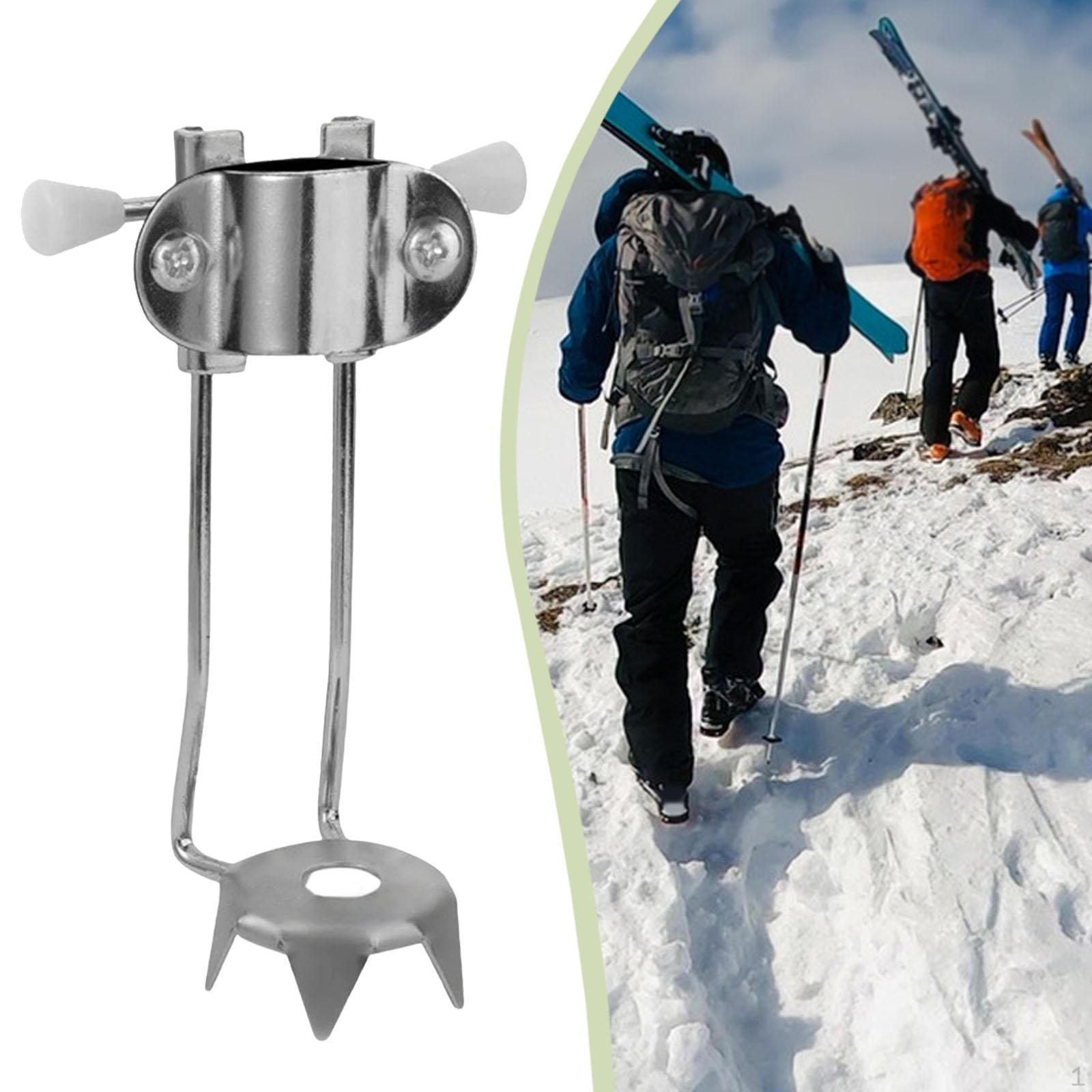 

Cane Tip for Ice and Snow Trekking Rod End Stainless Steel Replacement 5 Prong Camping