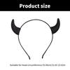 Devil Horned Headband for Theme Party Stage Performances Halloween Hairhoop Adult Cosplay Hairband Carnivals Headpieces