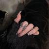 High-End Designer Open Butterfly Ring for Women - Cold Style, Fashionable Statement Piece