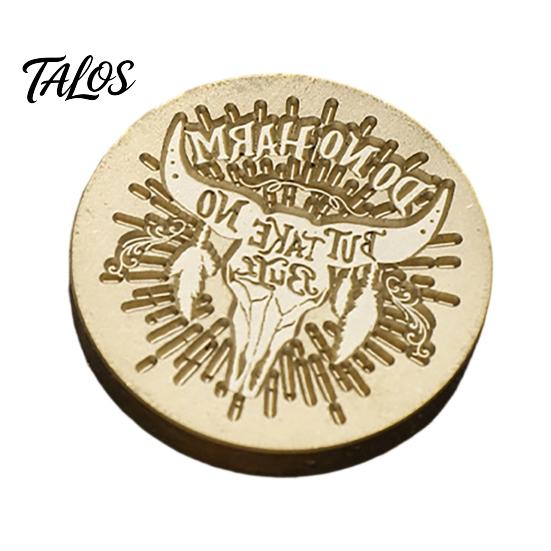 Suprimentos para Selagem com Cera Cabeça de Carimbo Gótico, Carimbo de Latão com Padrão de Caveira e Morcego Retrô, Estilo Punk para Decoração de Cartas Vintage