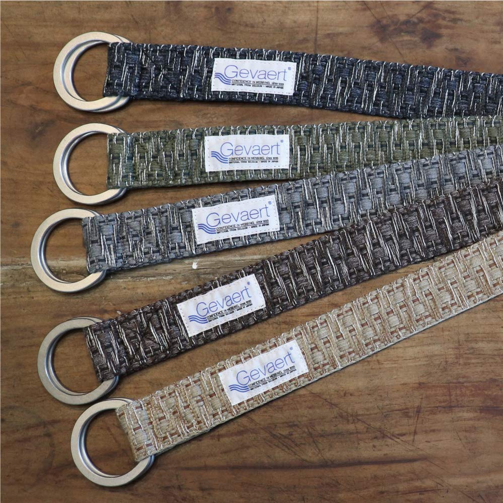 [SWINGPLUS] [Swing Plus] Gewalt Belt, Belgian Earth Shaggy Belt, Fabric Belt, Natural, Casual, Unisex, Made In Japan, Free Size (Free, Gray)