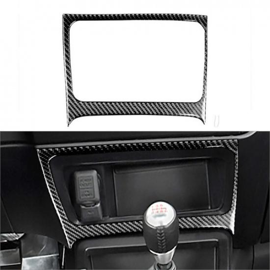 For Honda Civic 8th 2006-2011 Carbon Fiber Central Storage Box Frame Cover Trim