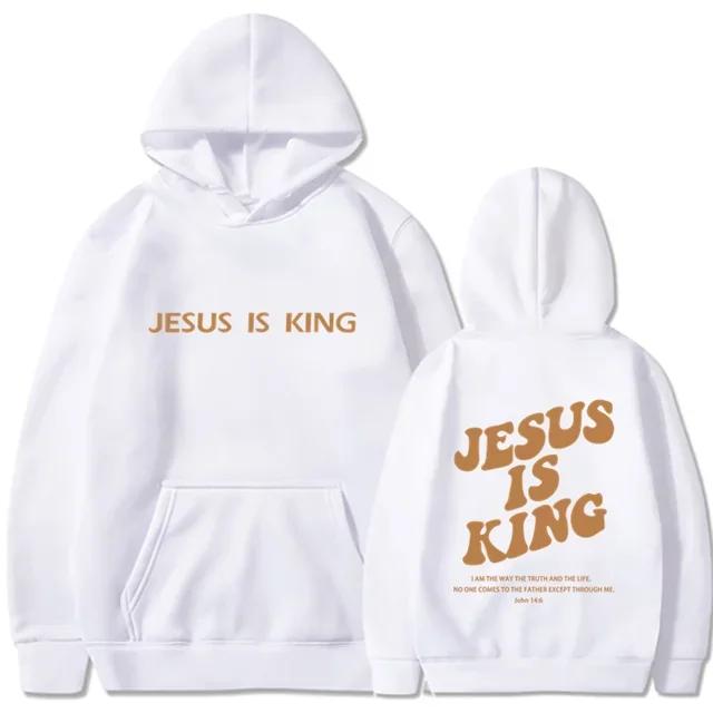 Jesus IS King Hoodie Sweatshirt Men's And Women's Harajuku Pullover Street Clothing High Quality Hot Selling Top 2024
