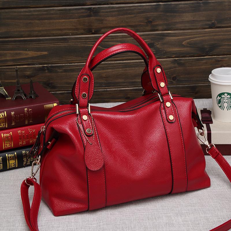 Ladies' Fashionable Boston Shoulder & Crossbody Pillow Bag