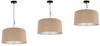 Hanging Lamp, Ceiling Chandelier, Chrome, Velvet Lampshade