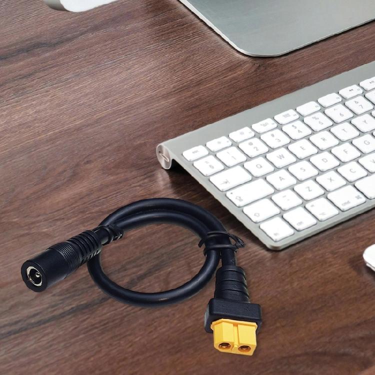 DC5525 Female To XT60 Female 30cm Adapter Cable for Solar Panel and Energy Storage Connection