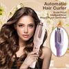 Automatic Hair Curler 28mm, 4 Temperature Settings, Rotating Curling Iron for Long Hair, Anti-Scald, with No Battery Required for Wet/Dry Use