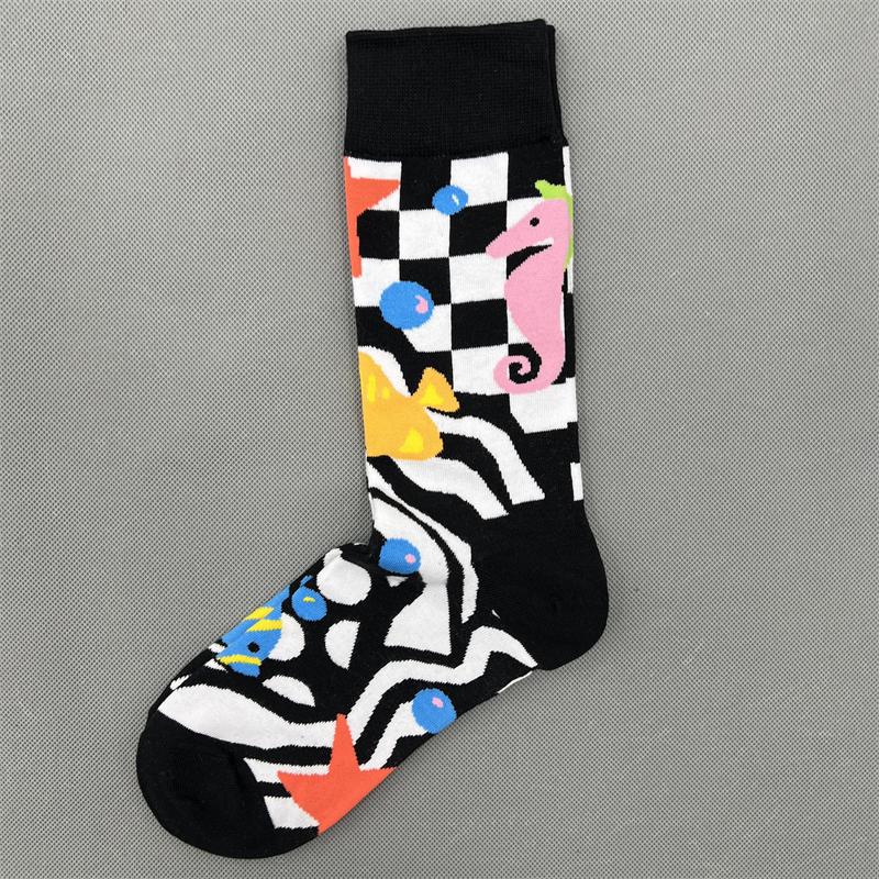 Happy Socks Women's Unisex Combed Cotton Sock Cherry Strawberry