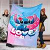 Minnie Mouse Flannel Fleece Blanket Cozy Warm Throw Blanket For Couch Bed Travel All Season Use