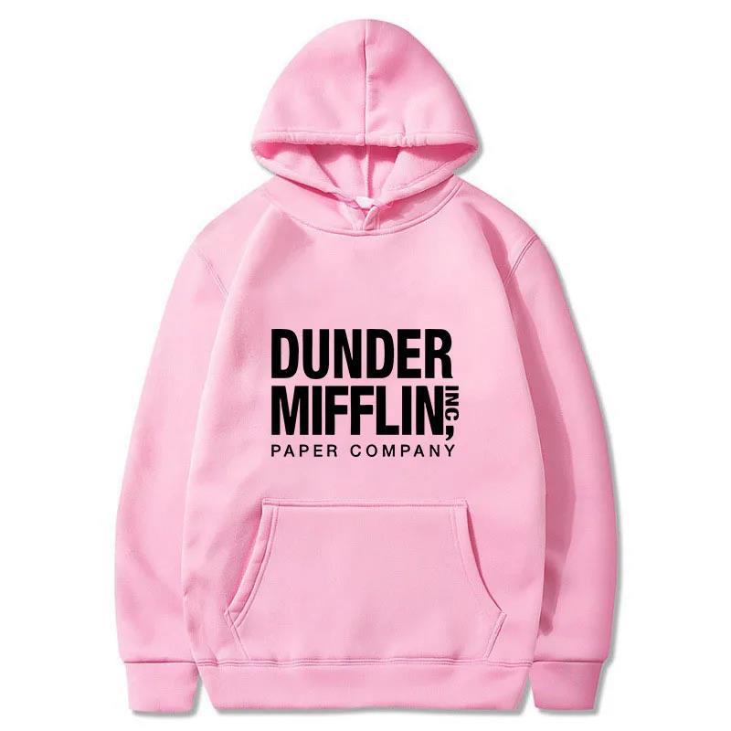 The Office Dunder Mufflin INC Hoodie Dwight Schrute Autumn Winter Fleece Streetwear Tops