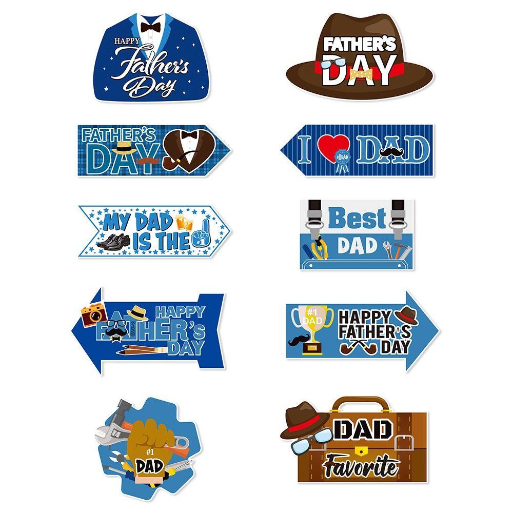 Festival Pointing Signs Paper Father's Day Ornament  Happy Father's Day Decor