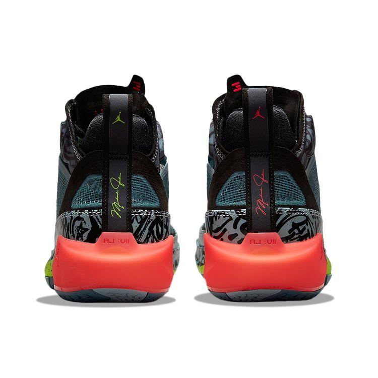Satou Sabally x Air Jordan 37 Grafitti Sneakers da Donna Blu Oceano-Cubo Volt DV3142-367