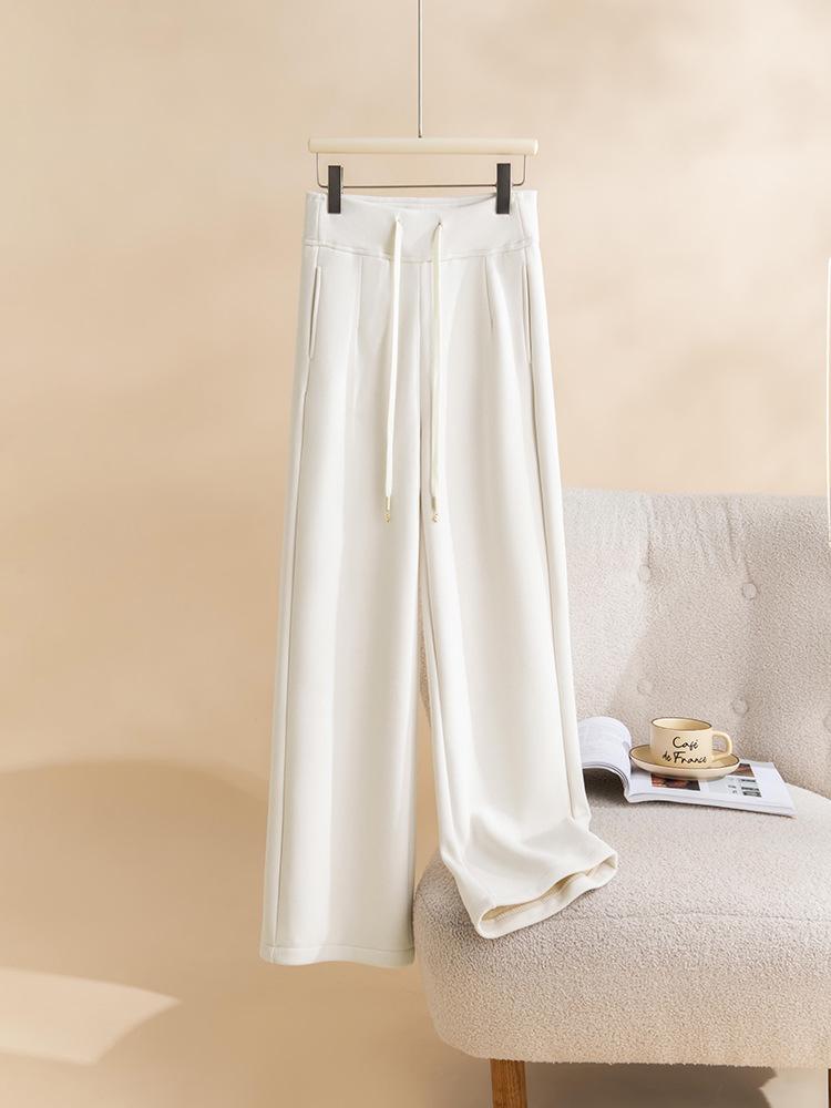 

LU Series: Chic Narrow-Leg to Wide-Leg Pants - Relaxed High-Waist, Slimming, Fleece-Lined, Thick, Casual & Versatile Long Pants! L