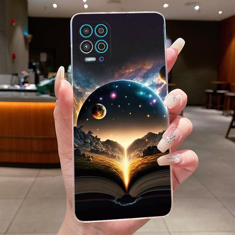 Phone Case For Motorola Moto G100 Soft Silicone TPU Transparent Viral Popular Panda Painted Casing Anti-scratch Slim Cover
