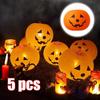 Party Glow In Dark Props Pumpkin Lantern Pumpkin LED Light Latex Balloons Halloween Decoration
