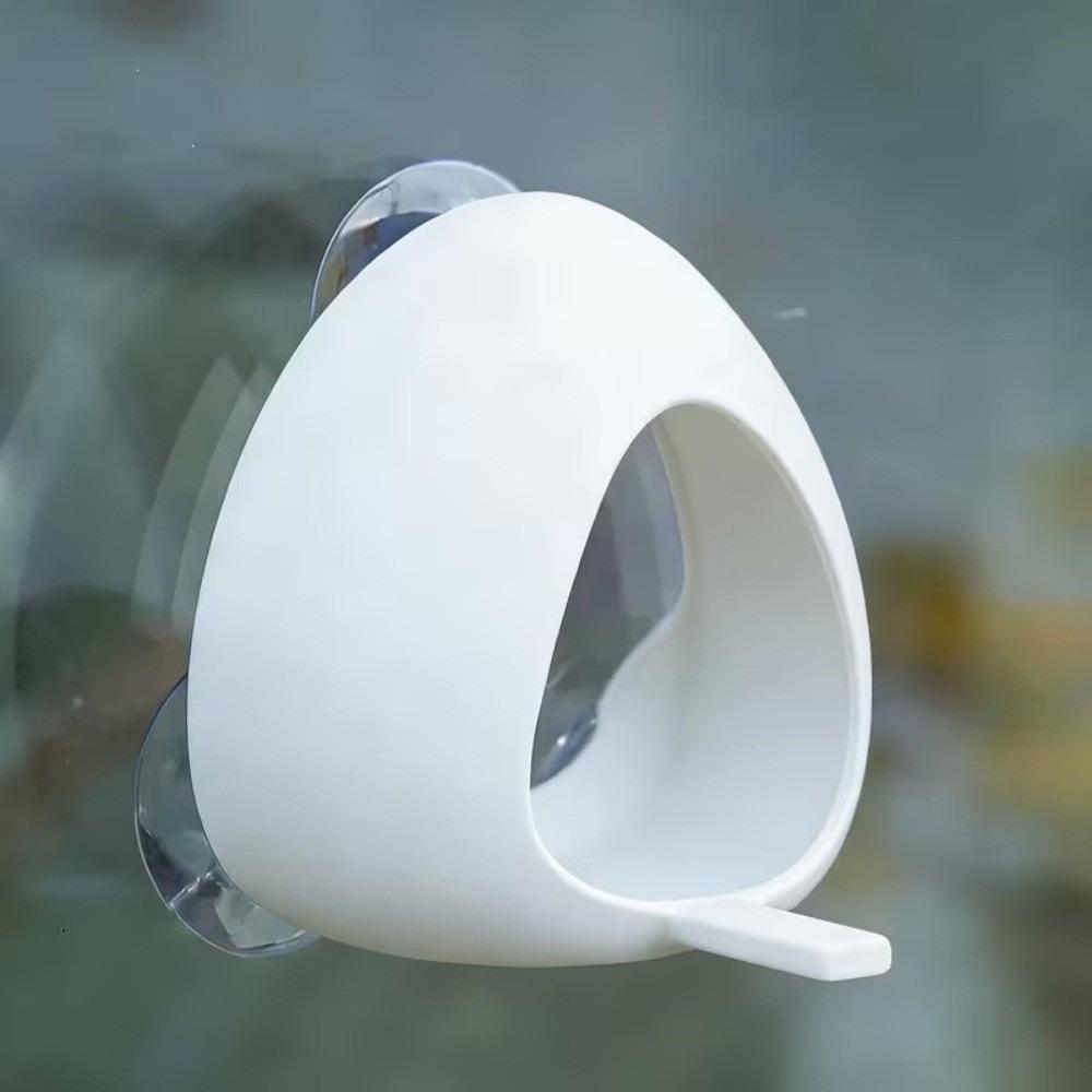 Detachable Window Bird Feeder Wall Mounted Wild Bird Feeder Bird Feeding Station  Patio Watching белый