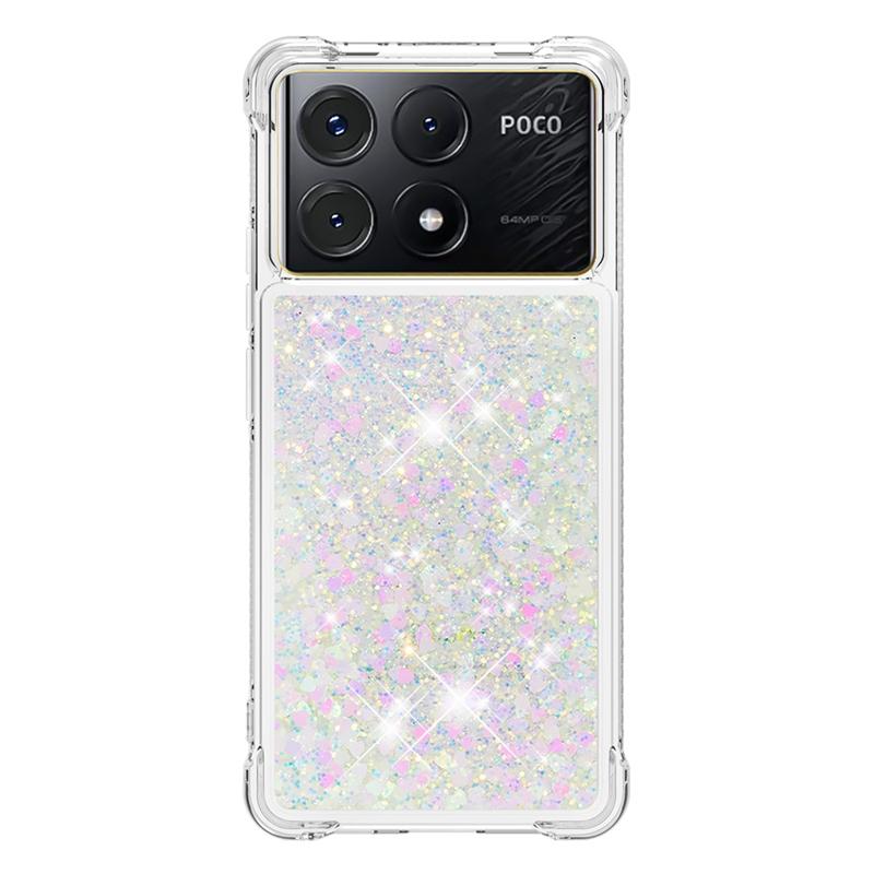 X6 Pro Case On For Fundas Xiaomi Poco X6 Pro Cover Glitter Dynamic Liquid Case For Xiomi Xiaomi PocoX6 X 6 Pro Phone Cases Etui