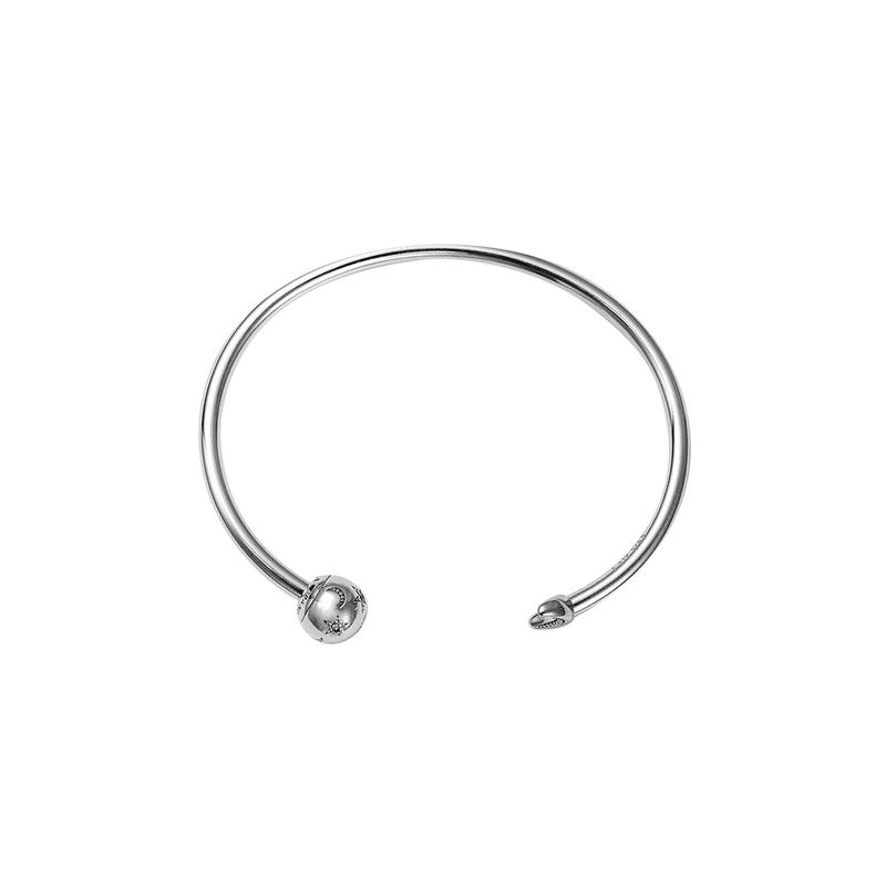 Pandora Moments Xingyue Open 925 Silver Bracelet Women's Silver 599120C01