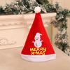 Set of 12 Christmas Party Santa Hat with Belt Decoration Festival Santa Hat For Holiday Celebration
