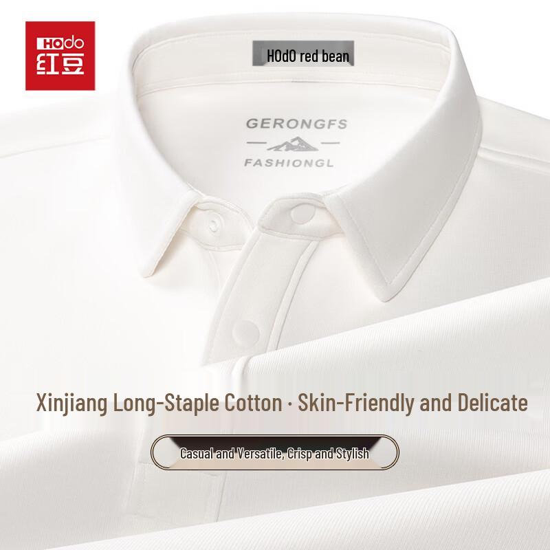 Мужская хлопковая футболка-поло Hodo с длинным рукавом, плотная 3XL