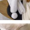 New Product Luxury, Good Quality, Exquisite Fox Hair Wide Version Suction Buckle Scarf, Fur Scarf, Big Ball Warm Scarf