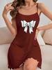 Women's Butterfly Print Camisole Nightgown - Hot Summer Style Pajamas
