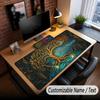 Tree of Life Theme Custom Mouse Pad Personalized With Name Text Customized Desk Mat For Office Home Decor