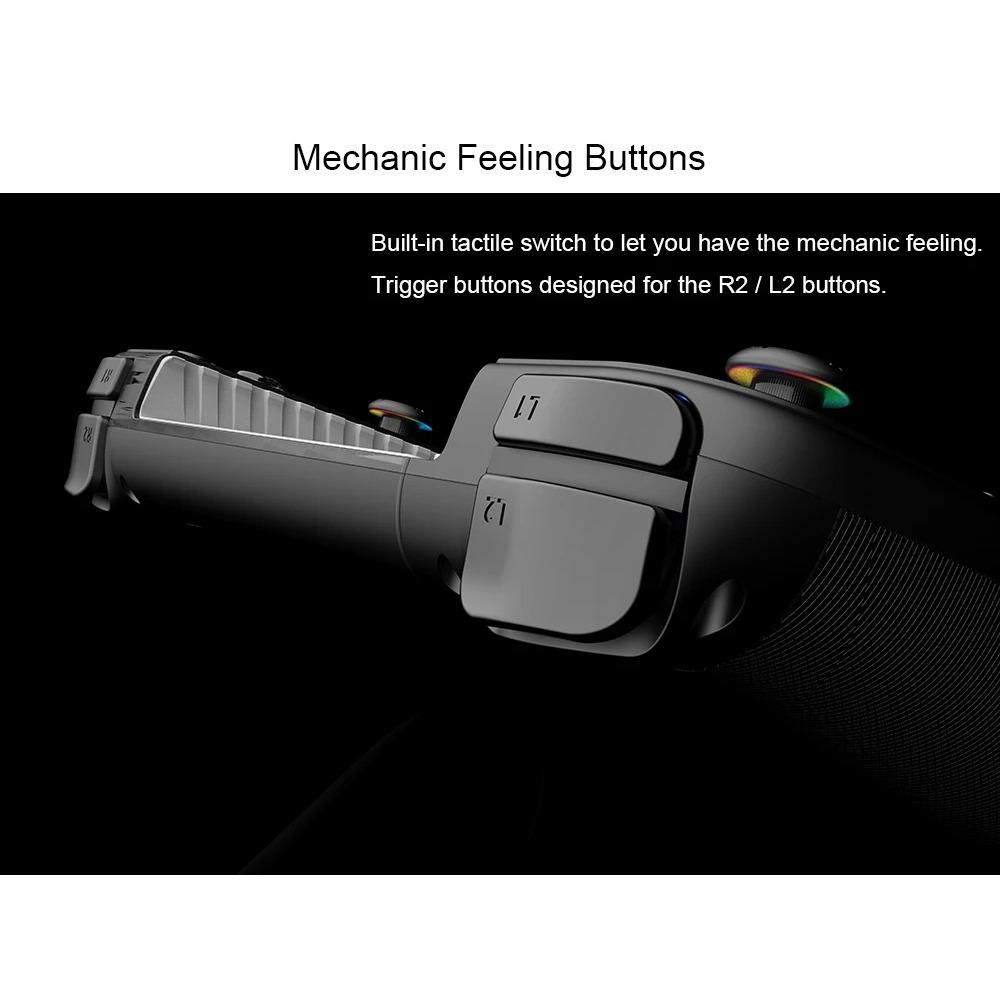 Wireless Gaming Controller Compatible with Switch, Android, IOS, Extendable Controller with Hall Joystick, Vibration