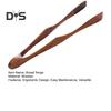 Wooden Bread Tongs Food Tongs for Buffet Non-Slip Cooking Clamps Heat-Resistant Salad Toast Cake Fruit Clip BBQ Home Utensil