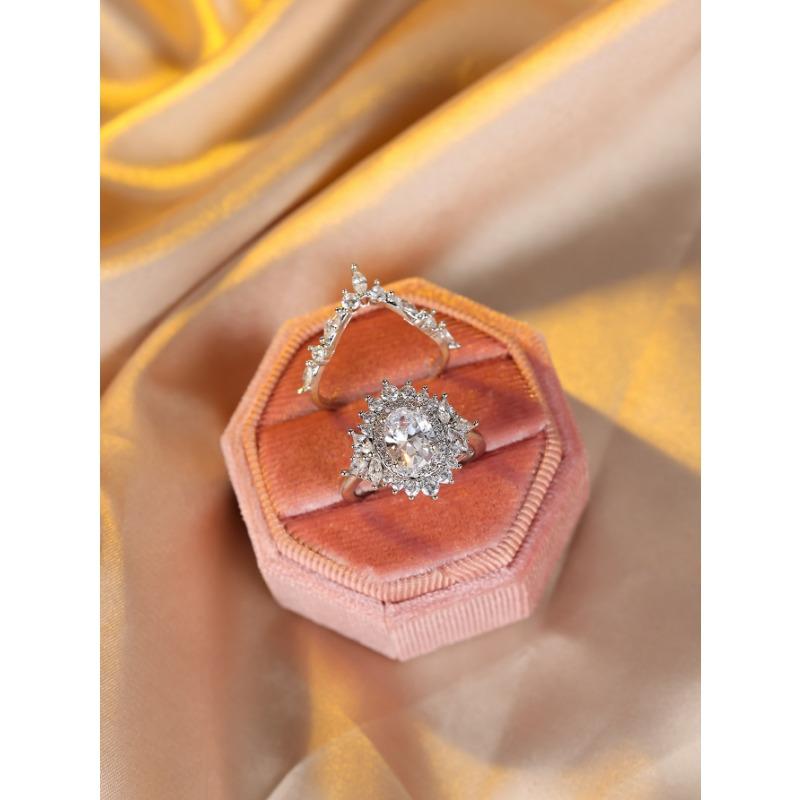 

Новое кольцо в европейском и американском стиле, в форме яйца, с белыми бриллиантами огранки «конский глаз», модное и изысканное для женщин No. 10