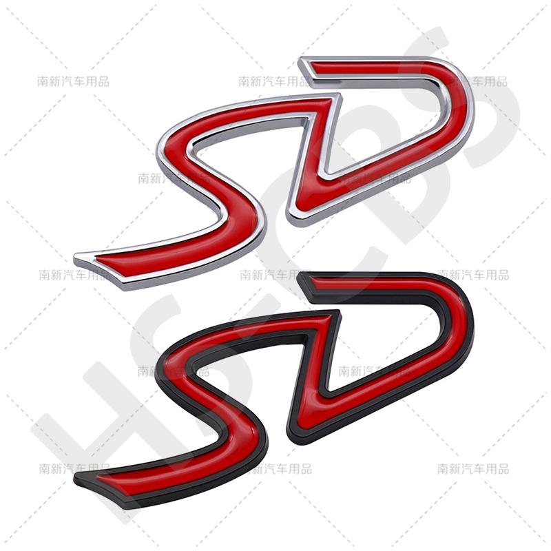 3D Metal SD Emblem Logo S D Badge Rear Trunk Decal Car Stickers Tailgate Decals for R55 R56 R60 R61 F55 F56 F60 Accessories