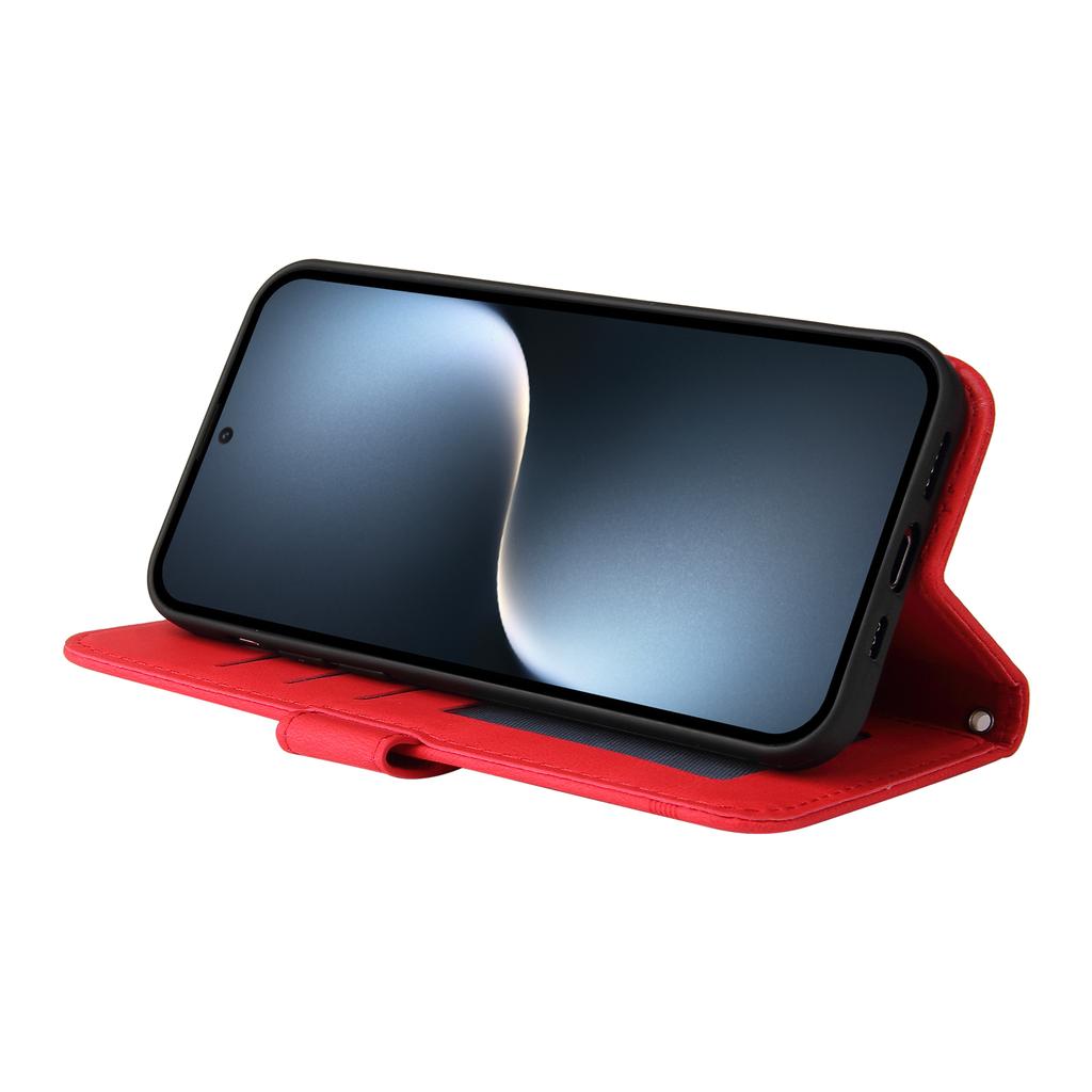 For Honor Magic7 5G Leather Wallet Cases Skin Touch Phone Cover Stand with Strap