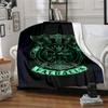 Viking Runes & Tree of Life Flannel Blanket Soft All-Season Throw, Design for Camping, Car Travel, Hiking Sofa, Bed, Office Perfect Gift for Parties