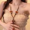 Handmade Ethnic Style Necklace Vintage Long Sweater Chain Retro Jewelry  Women