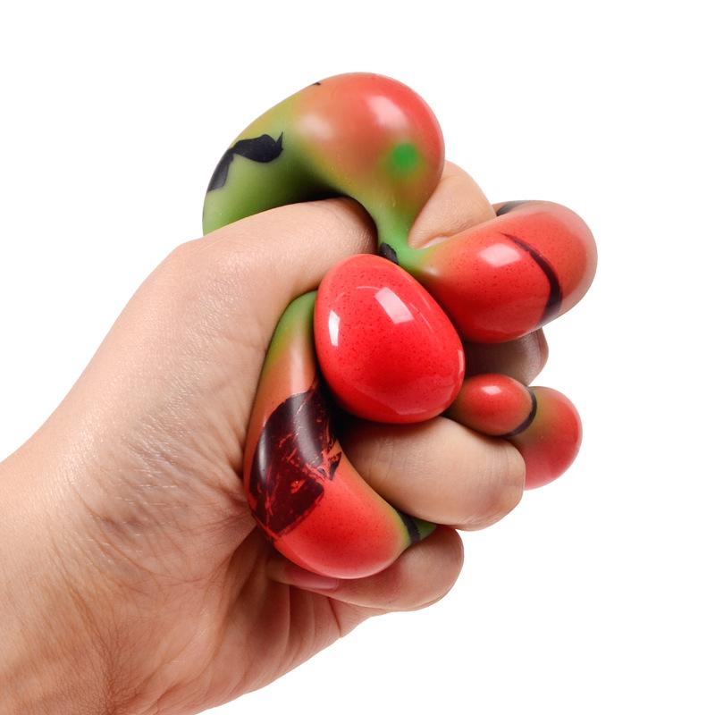 NEW Simulated Fruit Stress Relief Squeeze Toy TPR Watermelon Flour Ball Soft Toy Office blind box Stress Relief Finger Toy