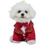 New Pet Dress Wedding Party Autumn Dog Dress Polyester Tie Suit Dress Puppy Dress