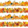 Fancy Land Pumpk Maple Leaves Bulletin Board Border Fall Border Trim for Classroom 68ft