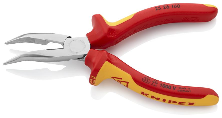 Insulated Cutting Pliers Half-Round Bent 160Mm - Kn 25 26 160