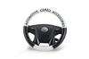 GALSON DAD Royal Steering Wheel Monogram Size Black and This PU Leather Steering Wheel Cover Is Perfect for Long Drives and Compact Cover, Leather,