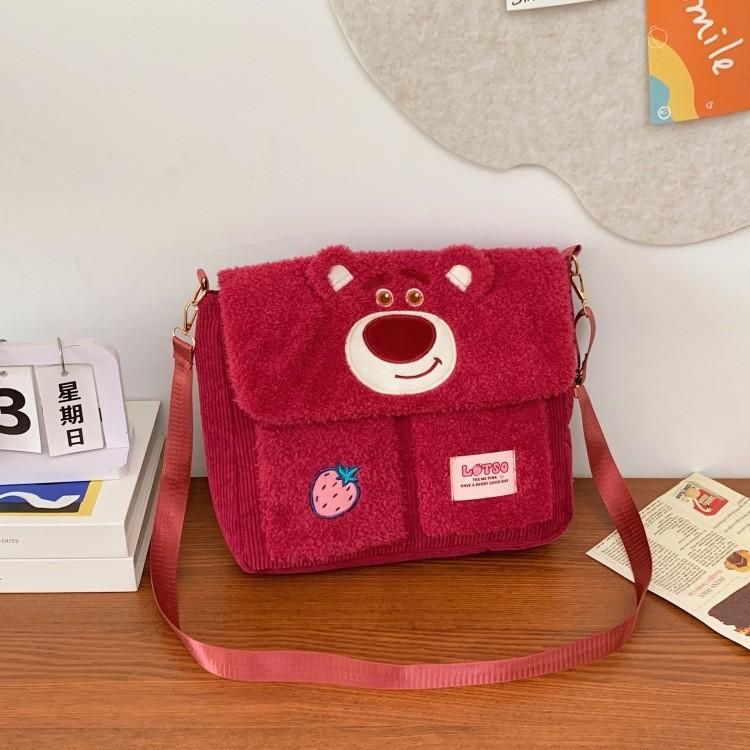 Hopps Judy Lotso Nick Wilde Plush Cartoon Shoulder Bag With Inner Storage