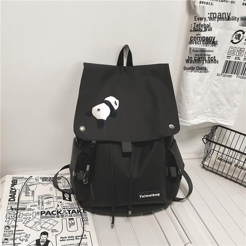Japanese Style Trendy Large Capacity Schoolbag for Girls, High School Students, and Leisure Travel Backpack for Women and Men