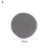 Multi Sized Plant Mat Round Woven Mats Simple Household Thick Heat Insulation Placemats Anti Scald Table With Thick Cushion
