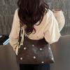 Cute Star Embroidered Shoulder Bag Five-pointed Star Tote Bag Casual Hobo Bag  Office Worker