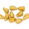 10pcs Gold Color Stainless Steel Water Drop Horn Charms for Jewelry Earrings Making Supplies DIY Necklaces Pendants Wholesale