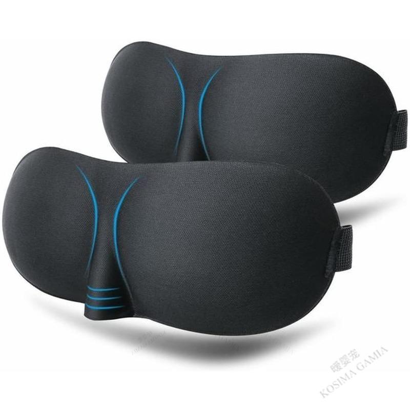 Comfortable 3D Design Sleep Mask 100 Percent Light Blocking Soft Thickened Eye Cover for Sleeping Travel Relaxation Eye Mask